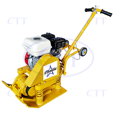 plate compactor, staron, สตารอน, อุปกรณ์ก่อสร้าง, เครื่องตบดิน, เครื่องตบดินรุ่นสปริง, เครื่องตบดินล้อพับ, เครื่องตบดินสปริง, เครื่องตบดินเก็บล้อ, เครื่องตบดินแบบเพลท